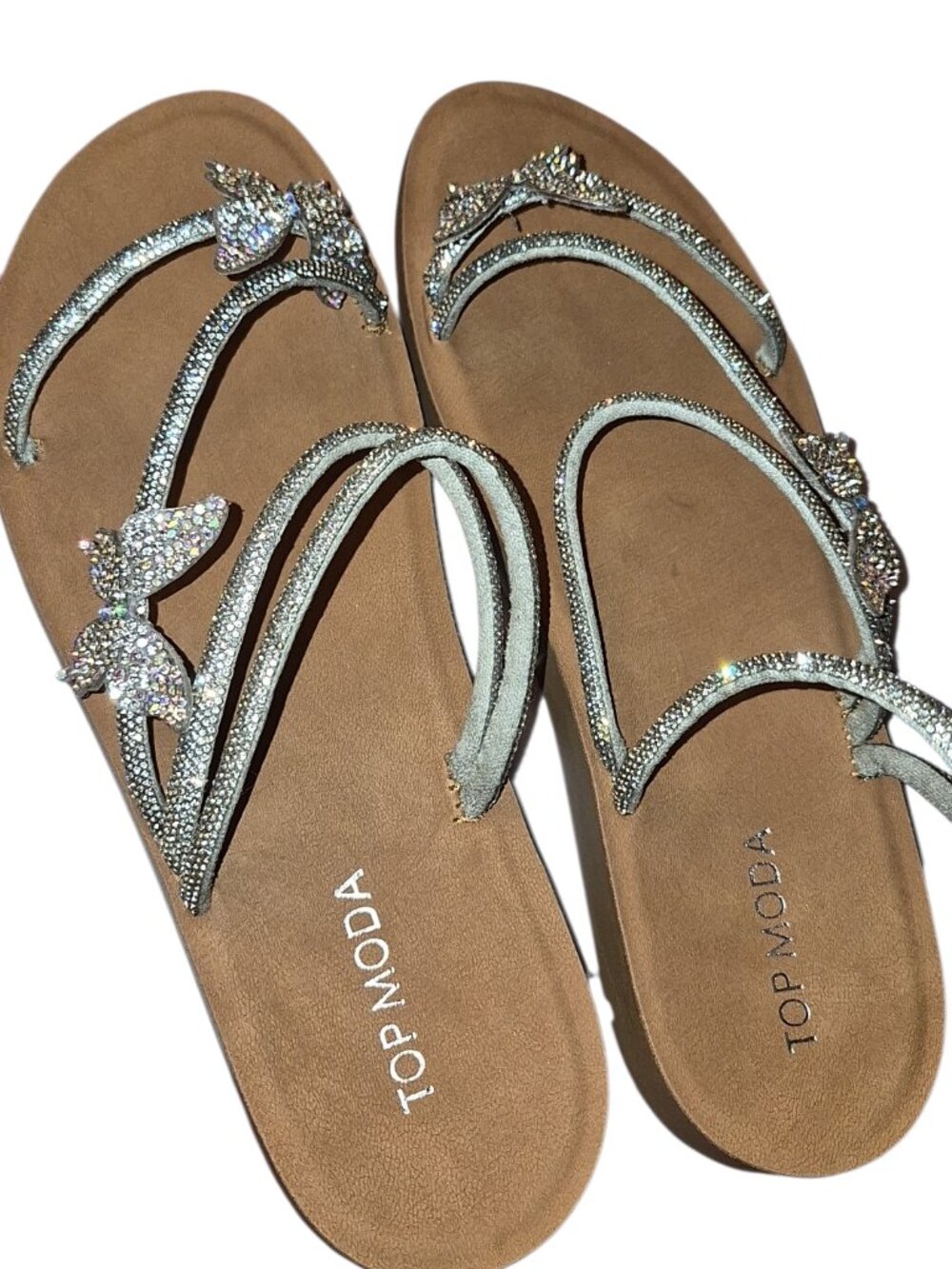 Butterfly Rhinestone Sandals